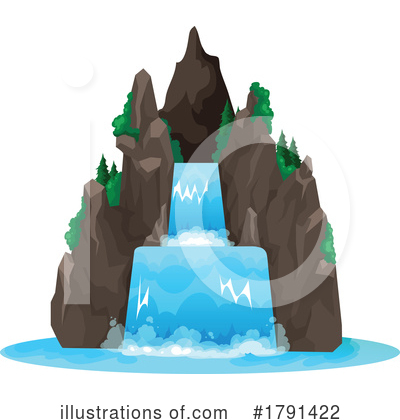 Royalty-Free (RF) Waterfall Clipart Illustration by Vector Tradition SM - Stock Sample #1791422