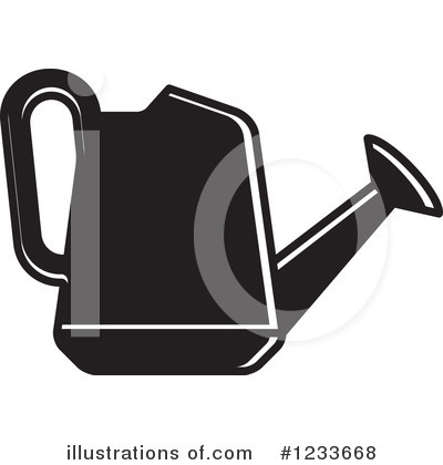 Royalty-Free (RF) Watering Can Clipart Illustration by Lal Perera - Stock Sample #1233668