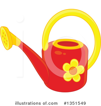 Royalty-Free (RF) Watering Can Clipart Illustration by Alex Bannykh - Stock Sample #1351549