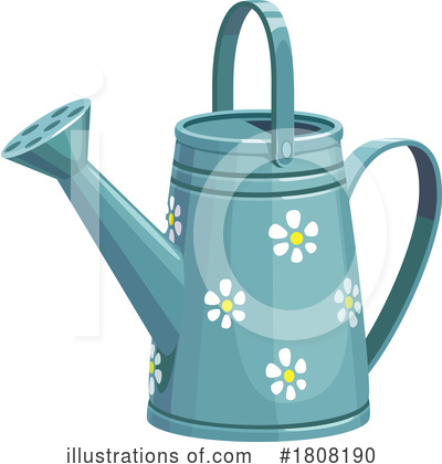 Royalty-Free (RF) Watering Can Clipart Illustration by Vector Tradition SM - Stock Sample #1808190