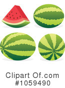 Watermelon Clipart #1059490 by Any Vector