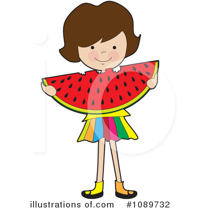 Royalty-Free (RF) Watermelon Clipart Illustration by Maria Bell - Stock Sample #1089732
