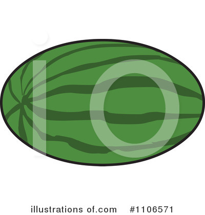 Royalty-Free (RF) Watermelon Clipart Illustration by Cartoon Solutions - Stock Sample #1106571