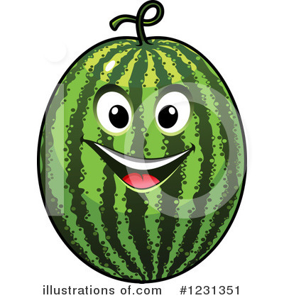 Royalty-Free (RF) Watermelon Clipart Illustration by Vector Tradition SM - Stock Sample #1231351