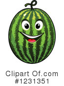 Watermelon Clipart #1231351 by Vector Tradition SM