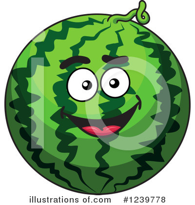 Royalty-Free (RF) Watermelon Clipart Illustration by Vector Tradition SM - Stock Sample #1239778