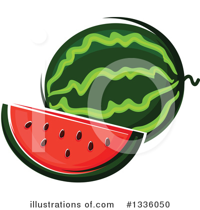 Watermelon Clipart #1336050 by Vector Tradition SM