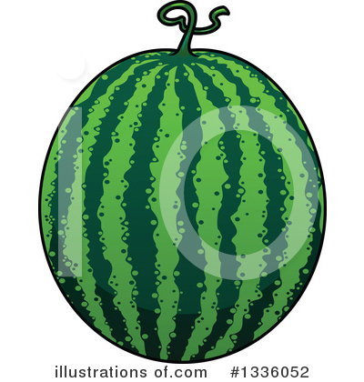 Watermelon Clipart #1336052 by Vector Tradition SM