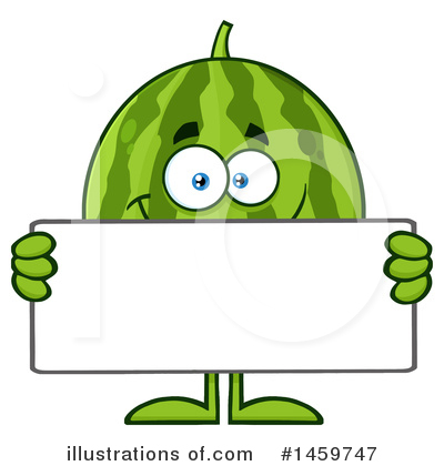 Royalty-Free (RF) Watermelon Clipart Illustration by Hit Toon - Stock Sample #1459747