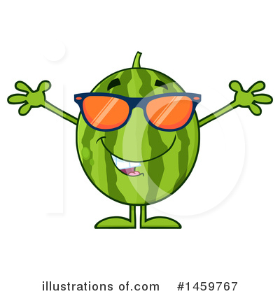 Royalty-Free (RF) Watermelon Clipart Illustration by Hit Toon - Stock Sample #1459767