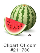 Watermelon Clipart #211780 by Oligo