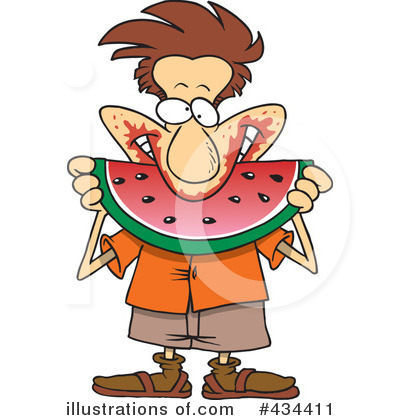 Melon Clipart #434411 by toonaday