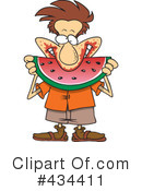 Watermelon Clipart #434411 by toonaday