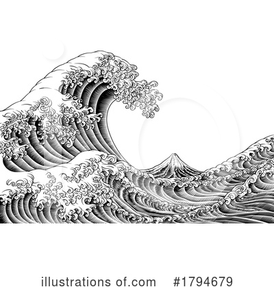 Royalty-Free (RF) Wave Clipart Illustration by AtStockIllustration - Stock Sample #1794679
