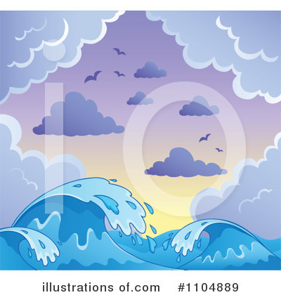 Royalty-Free (RF) Waves Clipart Illustration by visekart - Stock Sample #1104889