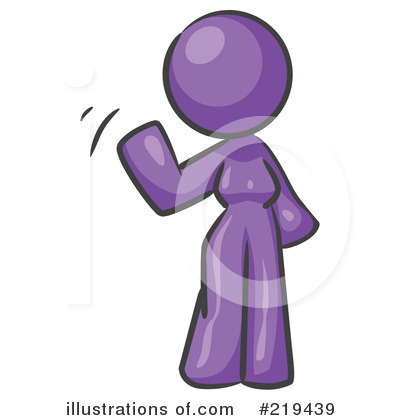 Purple Woman Clipart #219439 by Leo Blanchette