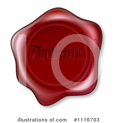 Royalty-Free (RF) Wax Seal Clipart Illustration by AtStockIllustration - Stock Sample #1116703