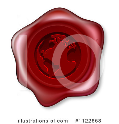 Royalty-Free (RF) Wax Seal Clipart Illustration by AtStockIllustration - Stock Sample #1122668