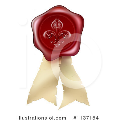 Royalty-Free (RF) Wax Seal Clipart Illustration by AtStockIllustration - Stock Sample #1137154