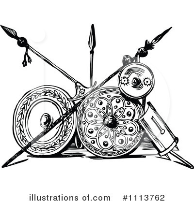 Royalty-Free (RF) Weapons Clipart Illustration by Prawny Vintage - Stock Sample #1113762