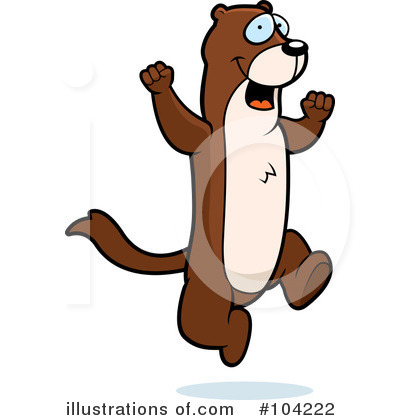 Weasel Clipart #104222 by Cory Thoman