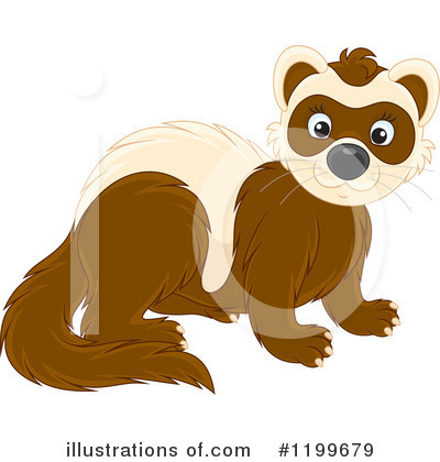 Weasel Clipart #1199679 by Alex Bannykh
