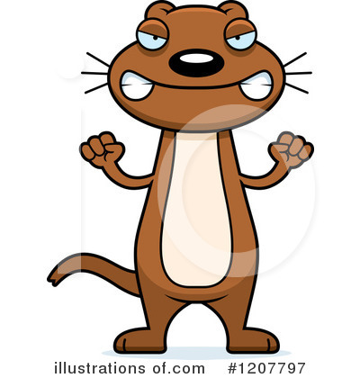 Weasel Clipart #1207797 by Cory Thoman