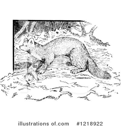 Royalty-Free (RF) Weasel Clipart Illustration by Picsburg - Stock Sample #1218922