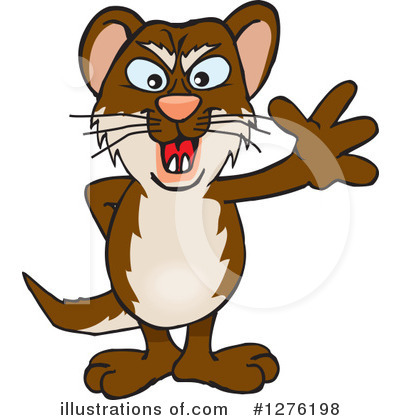 Royalty-Free (RF) Weasel Clipart Illustration by Dennis Holmes Designs - Stock Sample #1276198