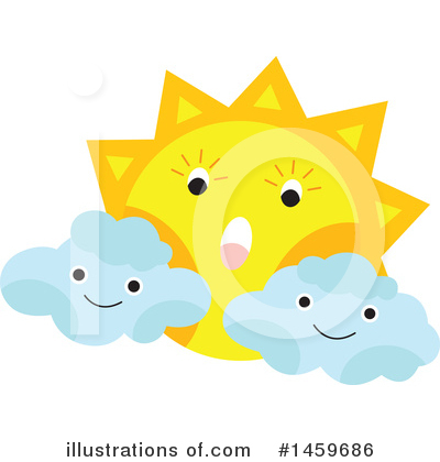 Clouds Clipart #1459686 by Cherie Reve