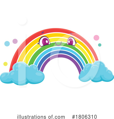 Rainbow Clipart #1806310 by Vector Tradition SM