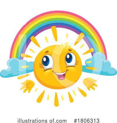 Rainbow Clipart #1806313 by Vector Tradition SM