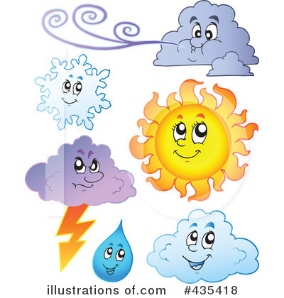 Royalty-Free (RF) Weather Clipart Illustration by visekart - Stock Sample #435418