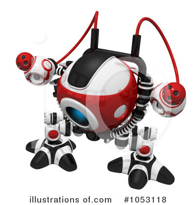 Royalty-Free (RF) Web Crawler Clipart Illustration by Leo Blanchette - Stock Sample #1053118