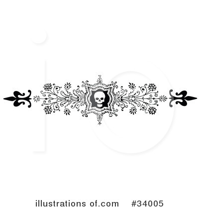 Skull Clipart #34005 by C Charley-Franzwa