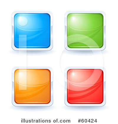 Royalty-Free (RF) Web Site Buttons Clipart Illustration by Oligo - Stock Sample #60424