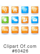 Web Site Buttons Clipart #60426 by Oligo