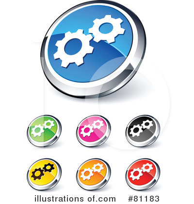 Royalty-Free (RF) Web Site Buttons Clipart Illustration by beboy - Stock Sample #81183