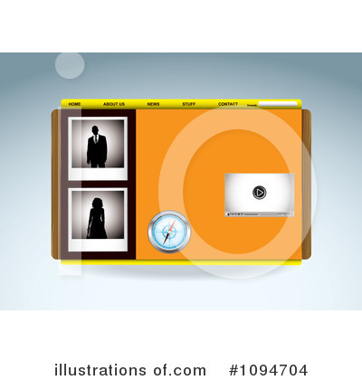 Royalty-Free (RF) Website Design Clipart Illustration by michaeltravers - Stock Sample #1094704