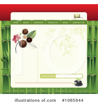 Website Template Clipart #1065944 by Eugene