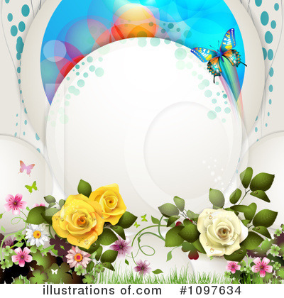 Royalty-Free (RF) Wedding Background Clipart Illustration by merlinul - Stock Sample #1097634
