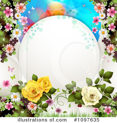 Royalty-Free (RF) Wedding Background Clipart Illustration by merlinul - Stock Sample #1097635