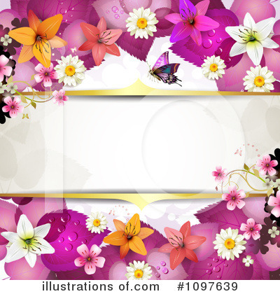 Royalty-Free (RF) Wedding Background Clipart Illustration by merlinul - Stock Sample #1097639