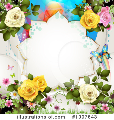 Royalty-Free (RF) Wedding Background Clipart Illustration by merlinul - Stock Sample #1097643