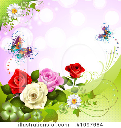 Valentine Background Clipart #1097684 by merlinul