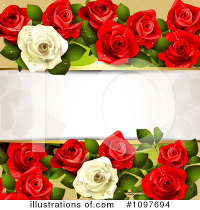 Royalty-Free (RF) Wedding Background Clipart Illustration by merlinul - Stock Sample #1097694
