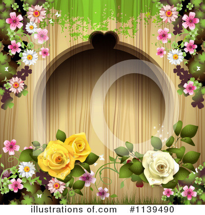 Rose Background Clipart #1139490 by merlinul