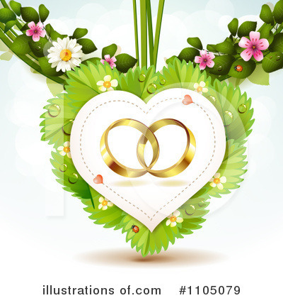 Wedding Rings Clipart #1105079 by merlinul
