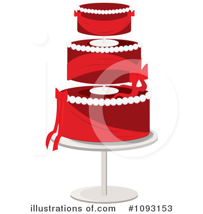 Royalty-Free (RF) Wedding Cake Clipart Illustration by Randomway - Stock Sample #1093153