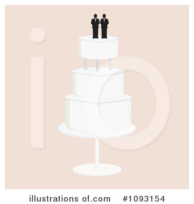Royalty-Free (RF) Wedding Cake Clipart Illustration by Randomway - Stock Sample #1093154